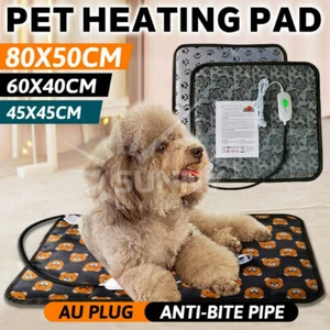 Large Pet Electric Heat Mat AU Plug Warmer Pad Blanket waterproof Dog Cushion - Picture 1 of 18