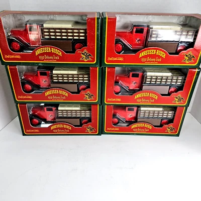 6 Anheuser Busch 1930 Delivery Truck Bank Die Cast Bank Ertl 1995 #F112 Lot - Image 1 of 4