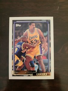 1992-93 Topps Gold James Edwards #374 Parallel SP Los Angeles Lakers