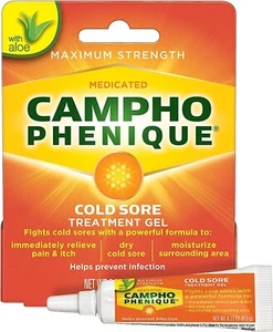 Campho Phenique Cold Sore and Fever Blister Treatment for Lips, Maximum Strength - Picture 1 of 8