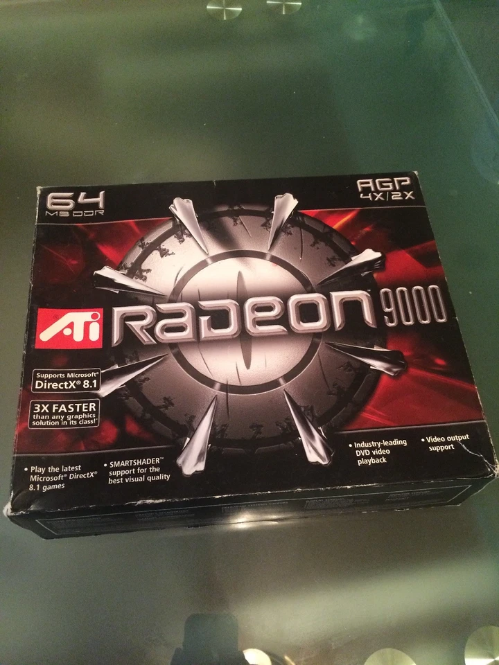 ATi Radeon 9000 64MB AGP video card Part Number: 102G011801 VGA & S-Video out - Image 1 of 4