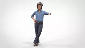 Berühmter Cowboy #3 HO 1:87 Miniaturfigur kein Preiser - Bild 1 von 5