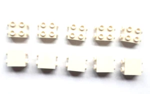 Lego(R) - Stein/Brick - 1x2x1 2/3 - weiß  / Studs - 10 St. - neu - Bild 1 von 2