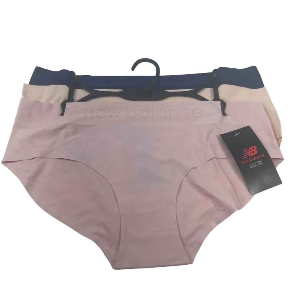 Lot Of Three New Balance Women's Size XL Panty Brief Blue Beige Pink New - Image 1 of 4