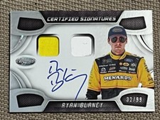 2018 Certified Racing Signature Swatches Ryan Blaney # 32/99