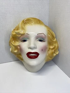Vintage Clay Art Mask Marilyn Monroe Ceramic Mask 1988 Estate Read Below - Picture 1 of 24
