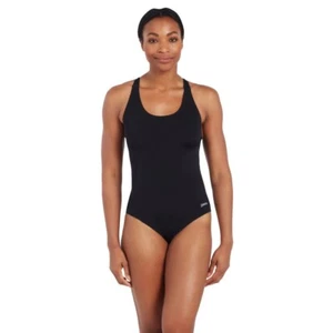 Zoggs Women's Cottesloe Flyback Swimwear,Black, Uk 12 - Picture 1 of 5