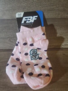 MLB Seattle Mariners Baseball Socks Size Youth 1-5 PINK NEW - Picture 1 of 2
