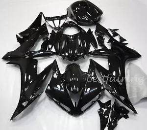 Fairing Kit w/Tank Cover For Yamaha YZF R1 2004-2006 Glossy Black ABS Bodywork - Picture 1 of 5