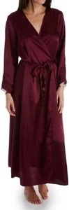 Flora Nikrooz Stella Long Robe L/XL Bordeaux - Picture 1 of 5