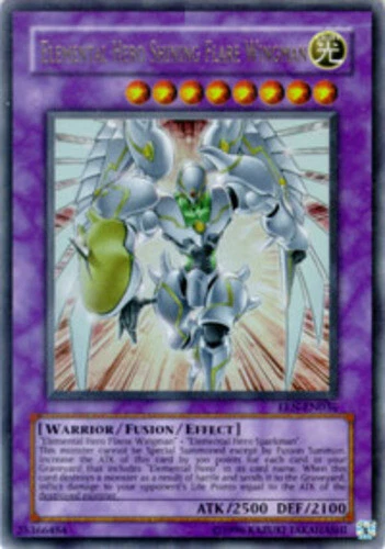 Elemental Hero Shining Flare Wingman - DR04-EN096 - Ultra Rare - Unlimited Editi - Image 1 of 1
