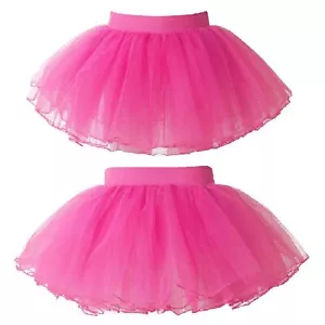 Kinder Tütü Tutu Ballettrock Tüllrock Petticoat Ballettkleid Rock Ballett 4Lagig - Bild 1 von 93