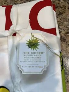 NUOVE federe Pottery Barn Teen The Grinch cattive e belle, set/2 - Foto 1 di 7