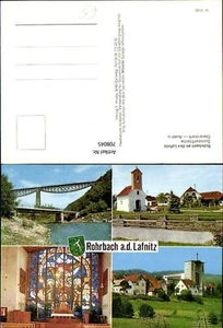 708045 cartolina multiimmagine Rohrbach a. d. Lafnitz viste chiesa ponte - Foto 1 di 1