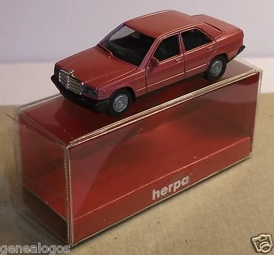 Micro Herpa Ho 1/87 Mercedes Benz 190 E Rosa IN Metallo IN Box - Immagine 1 di 3