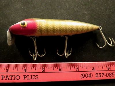 Señuelo de pesca vintage Rinehart Musky Jinx Tenite cebo Muskie *** Foto 1 de 4