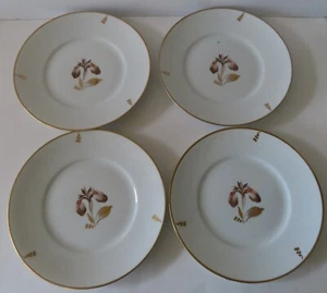 4 Royal Copenhagen Brown Iris 10" Dinner Plates - Picture 1 of 8