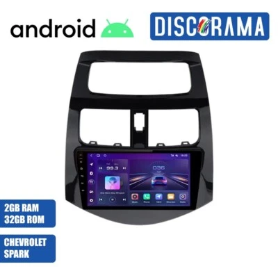 AUTORADIO ANDROID CHEVROLET SPARK 2010-2014 STEREO AUTO TOUCH 9" WIFI NAVI - Immagine 1 di 4
