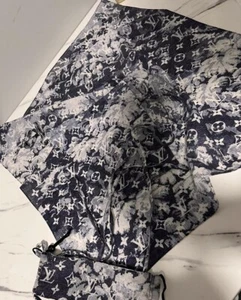 Authentic Louis Vuitton Monogram Face Mask And Bandana Set W/ Bag, Slightly Used - Picture 1 of 7