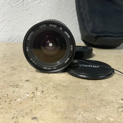 Vintage Japan Lens Vivitar 28-85mm F/4-5 Macro MC Minolta mount - Image 1 of 4