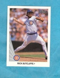 1990 Leaf baseball card #6 Rick Sutcliffe Cubs