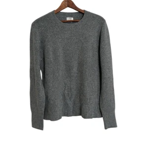 Suéter Top J.Crew Extra Suave Jaspeado Cuello Redondo Gris Mediano - Imagen 1 de 7