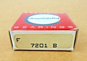 NIB CONSOLIDATED 7201-B 7201B ANGULAR CONTACT BEARING 12 X 32 X 10 OPEN (4 AVAL) - Picture 1 of 2