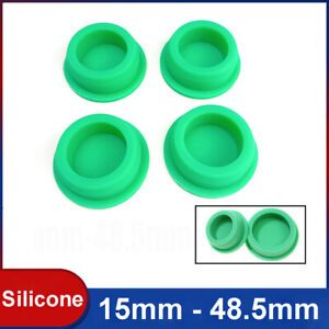 Hole Plug End Cap Round Silicone Rubber Blanking Seal Bung 15mm - 48.5mm Green