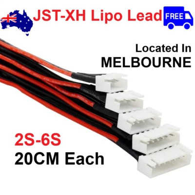 JST-XH Lipo Battery Balance Cable Wire Lead 2s, 3s, 4s, 5s, 6s 20CM XH2.54 - image 1 of 4