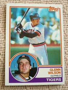 GLENN WILSON #332 - 1983 TOPPS - DETROIT TIGERS - GREAT SHAPE! - Bild 1 von 2