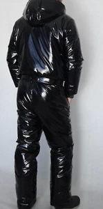 Glanznylon PVC shiny Skioverall Suit Schneeoverall 9 Farben XS-5XL mit Futter - Bild 1 von 8