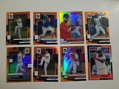 Lote de cartas 2022 Panini Donruss MLB laranja holográfico (17) - Imagem 1 de 4