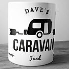 New Caravan Fund Personalised Ceramic Money Box Piggy Bank Penny Jar Caravanner