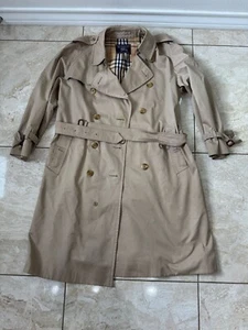 BURBERRY LONDON Trench Coat Men NAME 48 SHORT L96A Beige - Picture 1 of 18