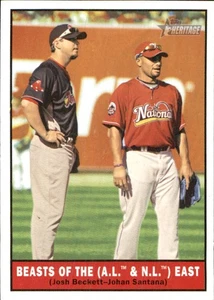 Josh Beckett Johan Santana 2010 Topps Heritage #201 - Picture 1 of 2