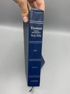 NIV Thompson Chain Reference Study Bible Bonded Leather 1990 - Imagen 1 de 18