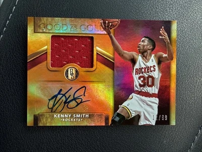Parche automático Kenny Smith 2015-16 Panini Gold Standard Good as Gold #/99 Rockets Foto 1 de 3
