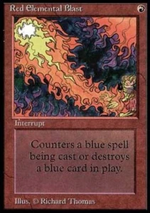 MTG English Red Elemental Blast Light Play Normal Beta - Picture 1 of 1