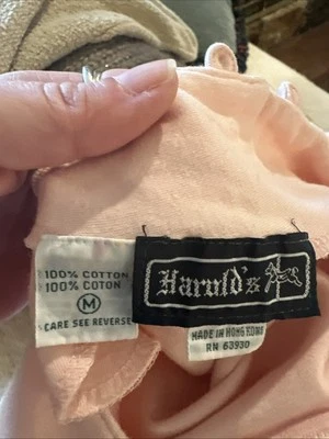 Harold’s Shirt Cotton Long Sleeve Pullover Button TurtleNeck Women’s Size Medium - Image 1 of 4