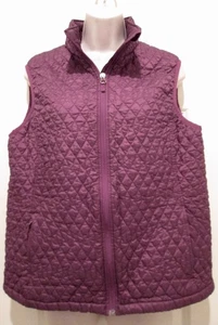 Lands End Damen lila Frontreißverschluss Primaloft Steppweste Größe Large 14-16 - Bild 1 von 5