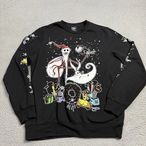 Hot Topic The Nightmare Before Christmas Pullover Herren Medium Grafikdruck Crew - Bild 1 von 11