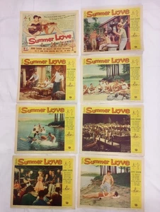 Summer Love Original 1958  11x14 Lobby Card Set Of 8 Posters John Saxon Fay Wray - Picture 1 of 12