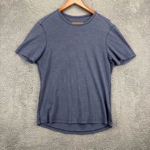 Lululemon Mens M Activewear T-Shirt Athletic Top Blue Heathered Gym Workout - Picture 1 of 7