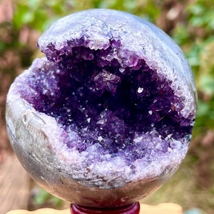 398G Natural amethyst geode quartz cluster crystal specimen healing - Picture 1 of 14
