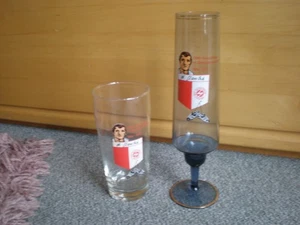Becherglas + Rauchglas Sachsenring (FSV) Zwickau original DDR/Alois Glaubitz - Bild 1 von 7