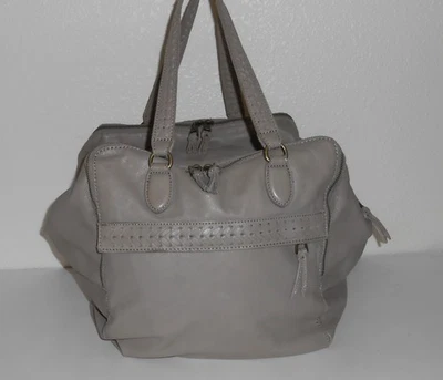 Liebeskind Berlin Kayla 灰色柔软皮革大号 3 拉链钱包手提包 — 第 1/4 张图片