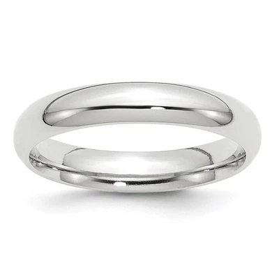 Platinum 4mm Comfort-Fit Wedding Band Ring Size 7.5 - Image 1 of 4