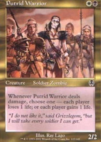 Putrid Warrior - Apocalypse #117/143 MTG Magic The Gathering - Image 1 of 1