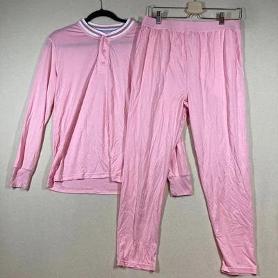 Jambys Pajambys Set Med Flamingo Pink Comfort Lounge Sustainable - Image 1 of 4