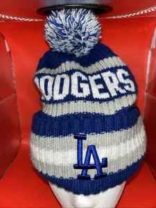 LOS ANGELES DODGERS 47 Brand Winter Snow Stocking Hat Cap Beanie Pom - Picture 1 of 9